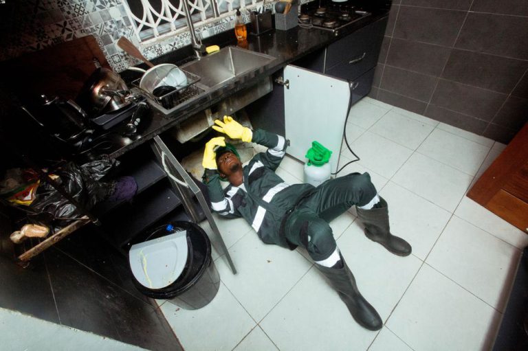 Nikao technician treating a kitchen