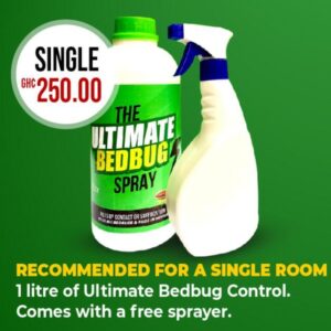 Ultimate Bedbug Spray single pack, 1 litre with free sprayer - GHS 250